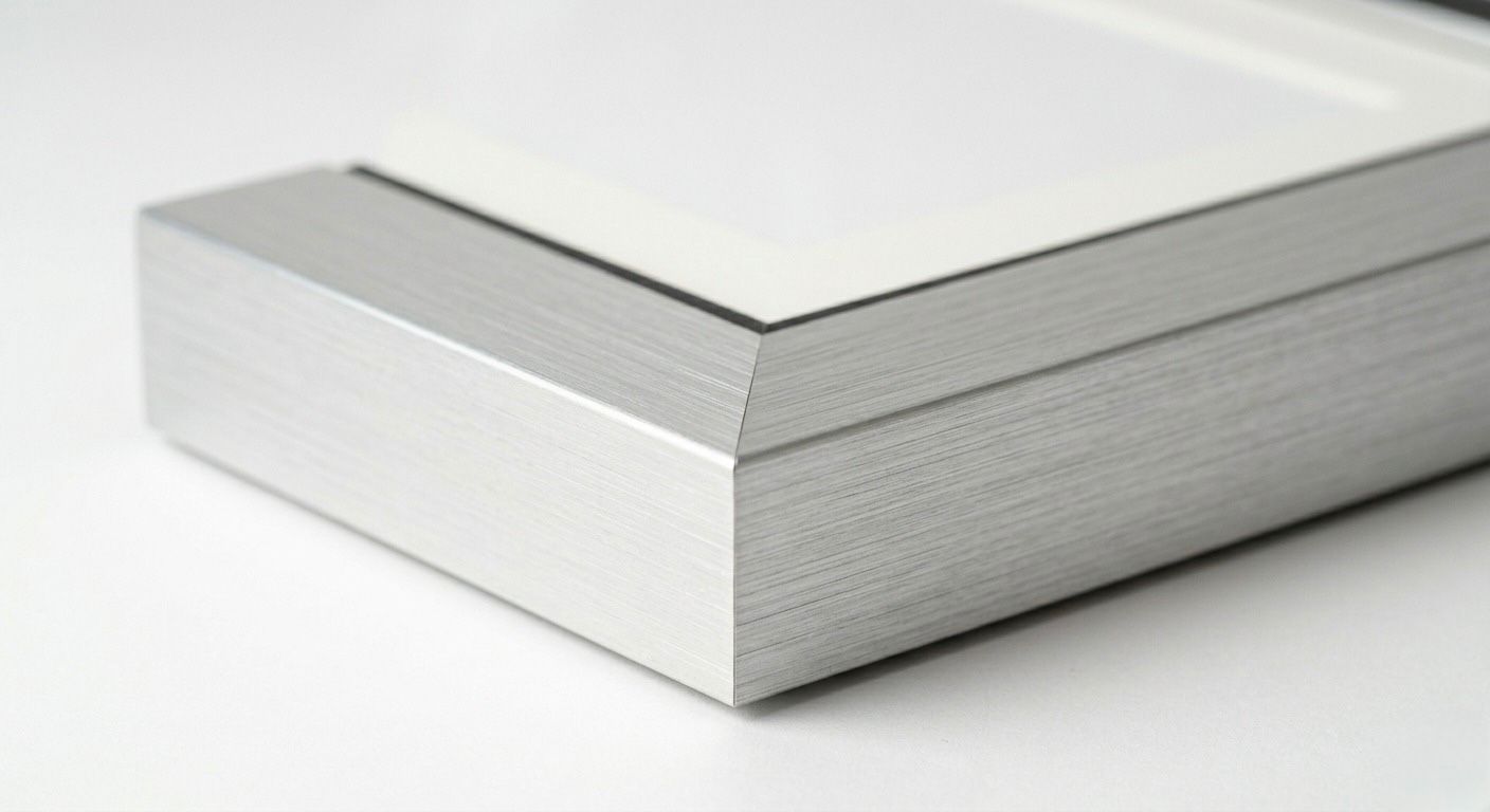 Marco de aluminio fino y minimalista
